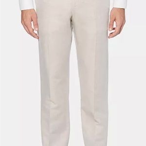 Perry Ellis Modern Fit Cotton/Linen Dress Pants